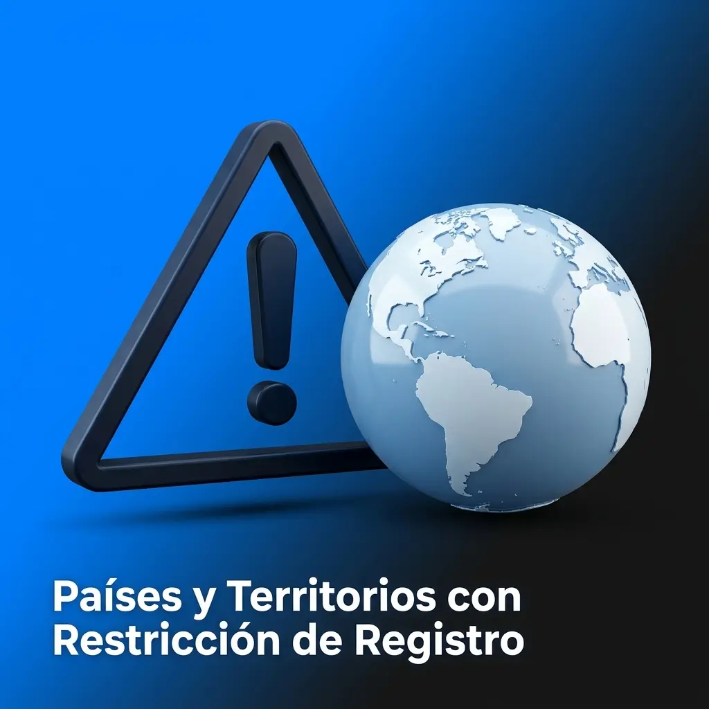 Países y Territorios con Restricción de Registro