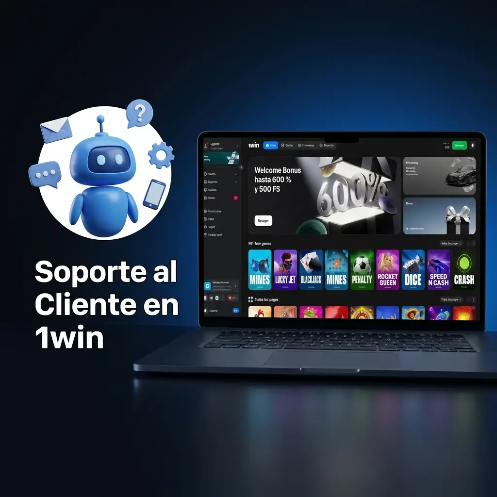 Equipo de soporte al cliente 1win disponible 24/7 por chat en vivo, correo electrónico y Telegram
